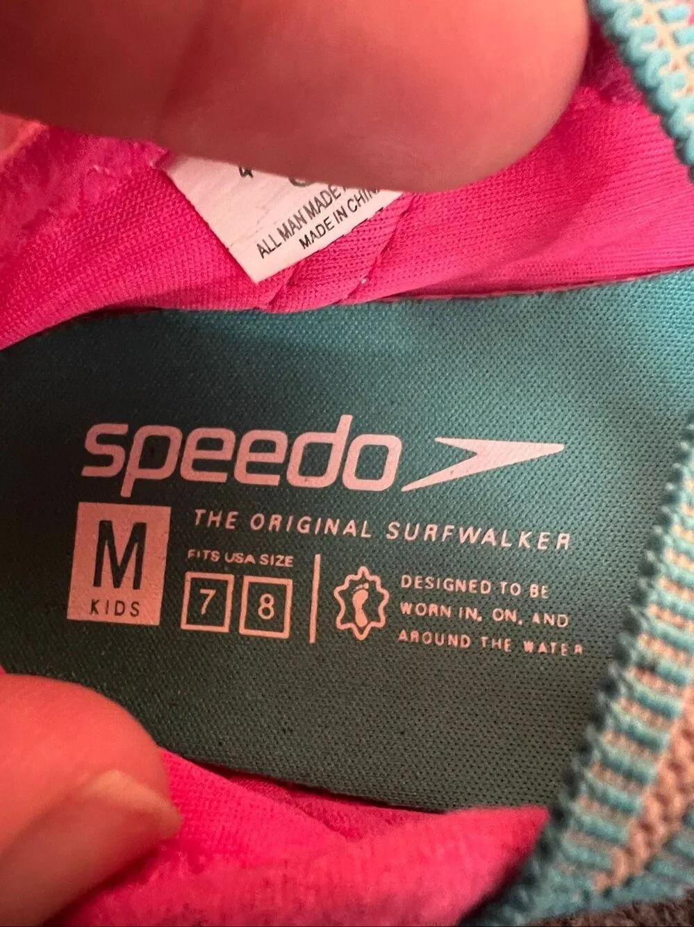 Speedo Pink Water Shoes Kids Size 7/8 Toddler